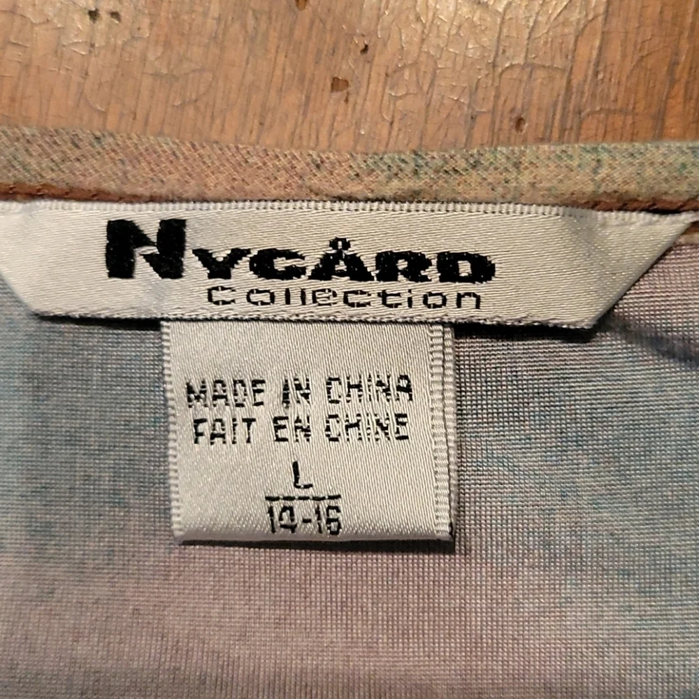 PETER NYGARD Ombre Graphic European Panorama Architecture Cityscape Blouse - Picture 5 of 10